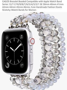 CAGOS Beaded Apple Watch Band